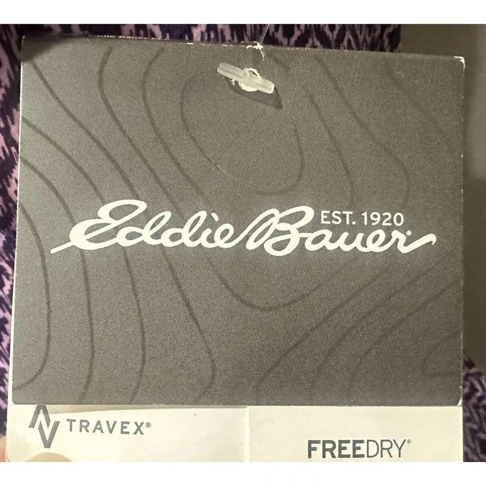 Eddie Bauer Aster Wrap Dress Amethyst Women's Petite Small Hiking Travel‎ NWT - Picture 5 of 10